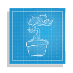 gezeichneter Blumentopf